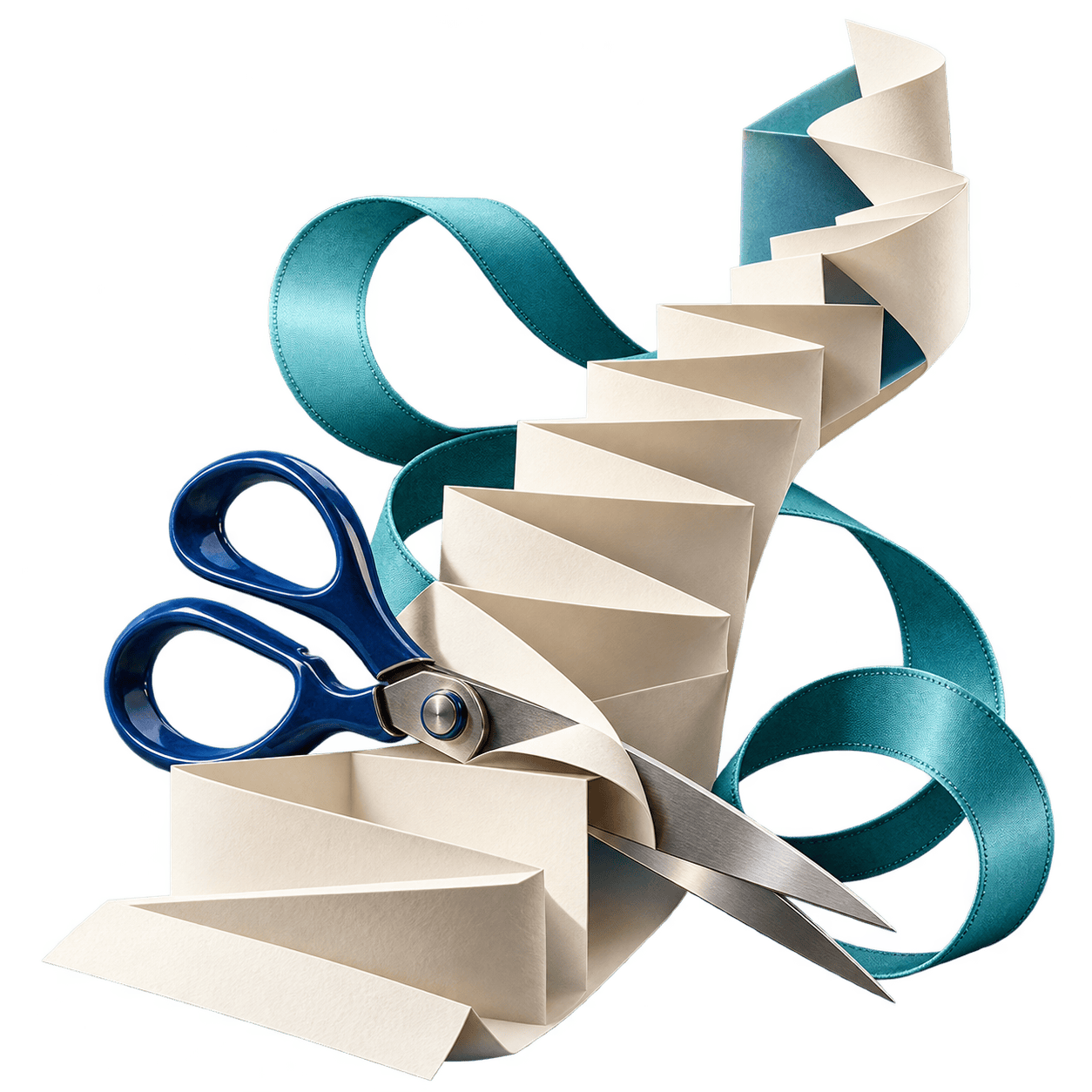 Escalier de papier, ciseaux et ruban turquoise : construire un parcours de formation sur mesure.